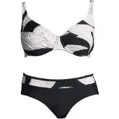 LASCANA Bikini zwart / wit