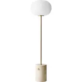 Audo Copenhagen Menu JWDA Floor Lamp Sand Travertine | Brushed Brass