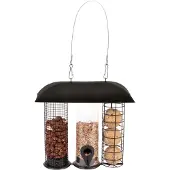 Best for birds Vogelvoederhuisje Trio Zwart 25 X 23,8 X 23,7 Cm