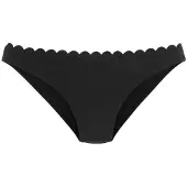 LASCANA Bikinibroek 'Scallop' zwart