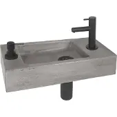 Differnz Fonteinset | | Jax (Beton, Zeepdispenser, Matzwart)