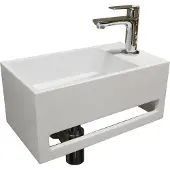 Wiesbaden Fontein met handdoekhouder solid surface