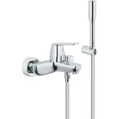GROHE Eurosmart Cosmopolitan badkraan met badset Chroom