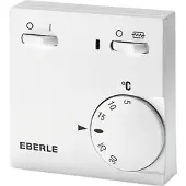 Eberle RTR Ruimtethermostaat H7.5xB7.5xD2.55cm Wit
