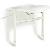 Handicare Linido dubbele hulppootset v douchezitjes rvs gecoat wit LI2214201402