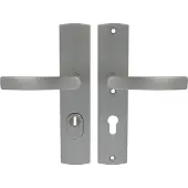 Axa Veiligheidsbeslag (Curve Plus) Inox geslepen: Kruk-Kruk (model Blok) PC72 met kerntrekbeveiliging SKG***