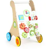 Small Foot houten baby loopwagen kleurrijk