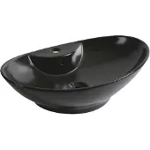 Kerra KR 139 BLM waskom ovaal 58x38,5cm zwart
