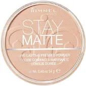 Rimmel London Stay Matte Pressed Powder gezichtspoeder - 003 Peach Glow Make-up poeder Beige