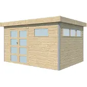 Makro Tuinhuis Lounge 385 x 295 cm stalen dak ge?soleerd