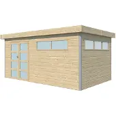 Makro Tuinhuis Lounge 485 x 295 cm stalen dak ge?soleerd