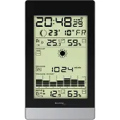 Technoline WS 9050 - Weerstation - Binnen- en buitentemperatuur - Zwart/Zilver