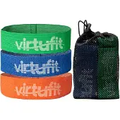 VirtuFit Mini Weerstandsbanden set - Katoen - 3 Stuks - Incl. Opbergtas