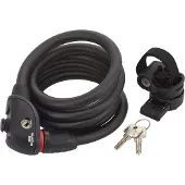 ABUS kabelslot PHANTOM 8950/180 TexFL - Fietsslotenset met houder TexFL voor het frame van de fiets - 12/15 mm - Security Level 5 - Zwart