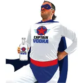Vegaoo Super Captain Vodka kostuum voor volwassenen