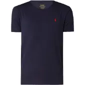 Ralph Lauren Heren SSCNM2 Navy Katoenen T-Shirt (L), Casual, Korte mouwen, Marineblauw 710680785004