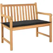 vidaXL Tuinbankkussen 100x50x3 cm oxford stof zwart