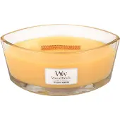 Woodwick Heartwick Flame Ellipse Geurkaars - Seaside Mimosa - 50 branduren