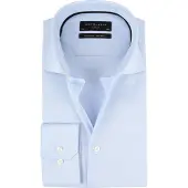Michaelis business overhemd Slim Fit lichtblauw geprint strijkvrij