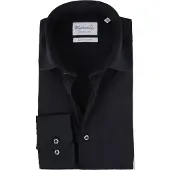 Michaelis business overhemd Slim Fit zwart effen