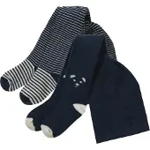 Jacky Kousen donkerblauw / wit