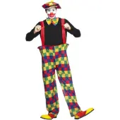 Smiffys Clown Hooped outfit