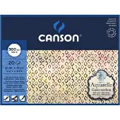 Canson Aquarelblok Canson 31x41cm 20V 300gr grof gelijmd