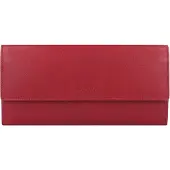 Esquire Leer portemonnee RFID Wallet With Flap Red rood