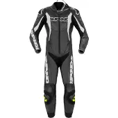 Spidi Sport Warrior Pro, leren pak, 1 stuk, geperforeerd ,zwart/witte ,48