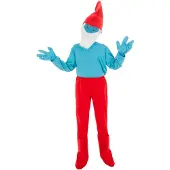 Vegaoo Grote smurf kostuum kind license (rood, blauw en wit, 104)