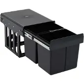 vidaXL Inbouwprullenbak uittrekbaar soft-close 36 L