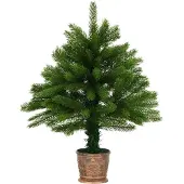 vidaXL Kunstkerstboom, natuurgetrouwe naalden, 65 cm, groen
