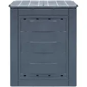 VidaXL Compostbakken 3 st 780 L 60x60x73 cm grijs