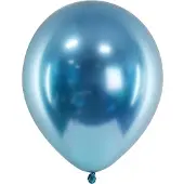Party Deco Ballonnen Glossy Blauw - 50 stuks