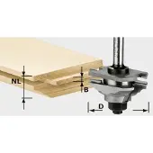 Festool HW S8 D46 X D12-FD CONTRAPROFIELFREES