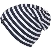 Sterntaler Beanie Slouch Gestreepte Jersey Marine | Maat: 55 cm