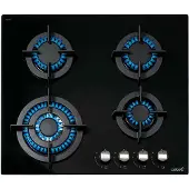 CATA Cci 6031 Bk Gaskookplaat 4 Branders