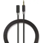Nedis 3,5 mm Verlengkabel 1 Meter Zwart