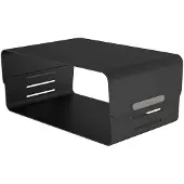 Dataflex Katame CPU-Houder, klein wit, zwart