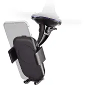 Nedis draadloze autolader met houder voor smartphones / zwart