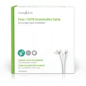 Nedis IEC CAT6 Combikabel | RG59 | Eca | 50.0 m | Wit | 1 stuks - CSGG4500WT500