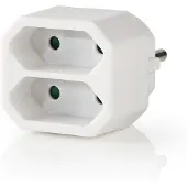 Nedis Verloopstekker | (Tweeweg, 2.5 A, Wit)
