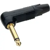 Neutrik 6.35 mm jack plug | M | (Mono, Metaal, Verguld, Haaks)
