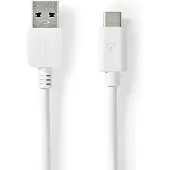 Nedis USB-Kabel | USB-A Male naar USB-C Male | 5 Gbps | 2 m | 1 stuks - CCGW61600WT20 CCGW61600WT20