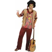 Vegaoo Retro sixties hippie kostuum voor mannen
