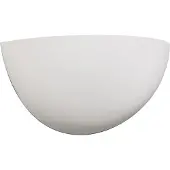 QAZQA Moderne wandlamp wit gips halfrond - Britt
