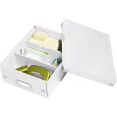 Leitz Click & Store WOW Small Opbergdoos Karton Wit 22 x 28,2 x 10 cm