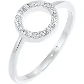Elli Ring 'Geo' zilver / transparant