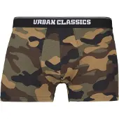 Urban Classics Boxerset - 2-Pack Camo Boxer Shorts - S tot 5XL - voor Mannen - camouflage - Maat S