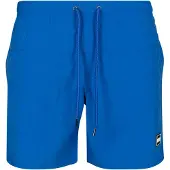 Urban Classics Zwemshorts kobaltblauw / zwart / wit